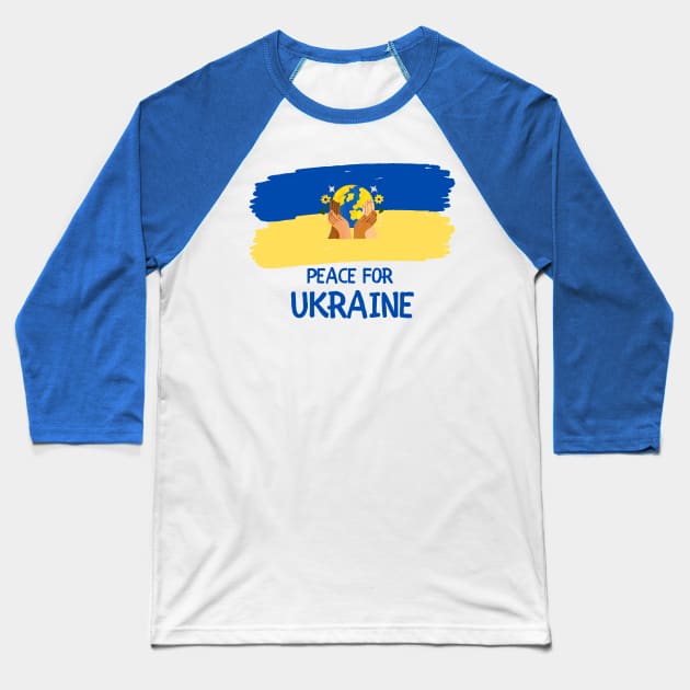 Peace for Ukraine Baseball T-Shirt by Style24x7